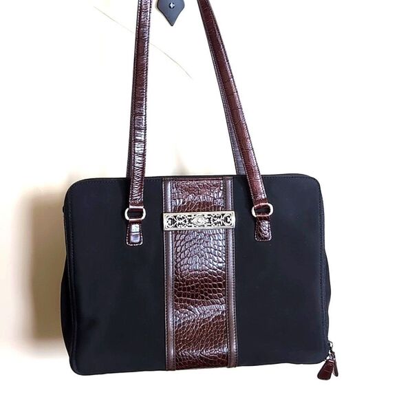 Brighton -One World Satchel, Briefcasette -Dual Handle Shoulder Bag - Picture 13 of 17